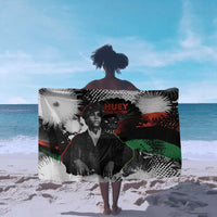 Huey P. Newton Sarong Revolutionary Portrait - Panther Graphic Surrender to the Revolution Quote - Wonder Print Shop