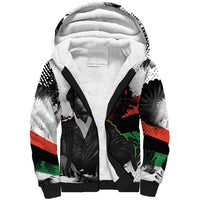 Huey P. Newton Sherpa Hoodie Revolutionary Portrait - Panther Graphic Surrender to the Revolution Quote - Wonder Print Shop