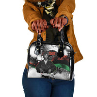 Huey P. Newton Shoulder Handbag Revolutionary Portrait - Panther Graphic Surrender to the Revolution Quote - Wonder Print Shop