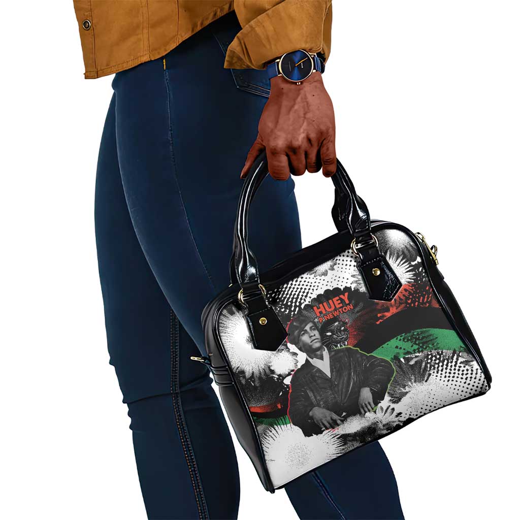 Huey P. Newton Shoulder Handbag Revolutionary Portrait - Panther Graphic Surrender to the Revolution Quote - Wonder Print Shop