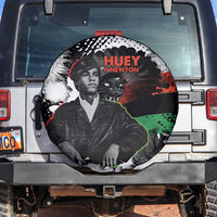 Huey P. Newton Spare Tire Cover Revolutionary Portrait - Panther Graphic Surrender to the Revolution Quote - Wonder Print Shop