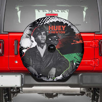 Huey P. Newton Spare Tire Cover Revolutionary Portrait - Panther Graphic Surrender to the Revolution Quote - Wonder Print Shop