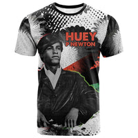 Huey P. Newton T shirt Revolutionary Portrait - Panther Graphic Surrender to the Revolution Quote TS04