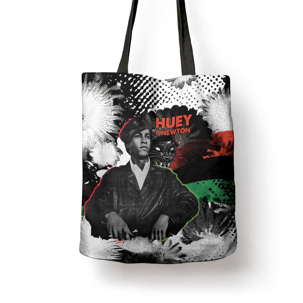 Huey P. Newton Tote Bag Revolutionary Portrait - Panther Graphic Surrender to the Revolution Quote - Wonder Print Shop