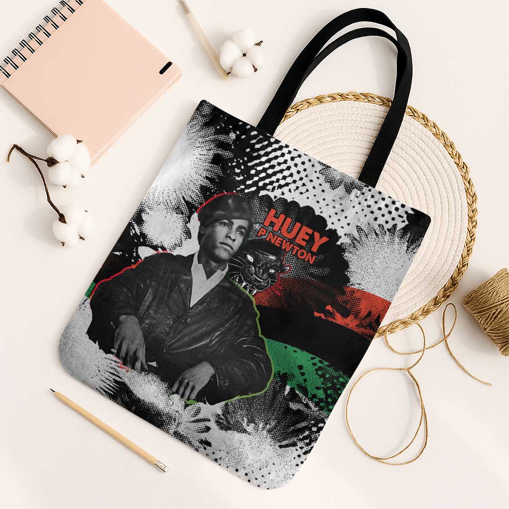 Huey P. Newton Tote Bag Revolutionary Portrait - Panther Graphic Surrender to the Revolution Quote - Wonder Print Shop