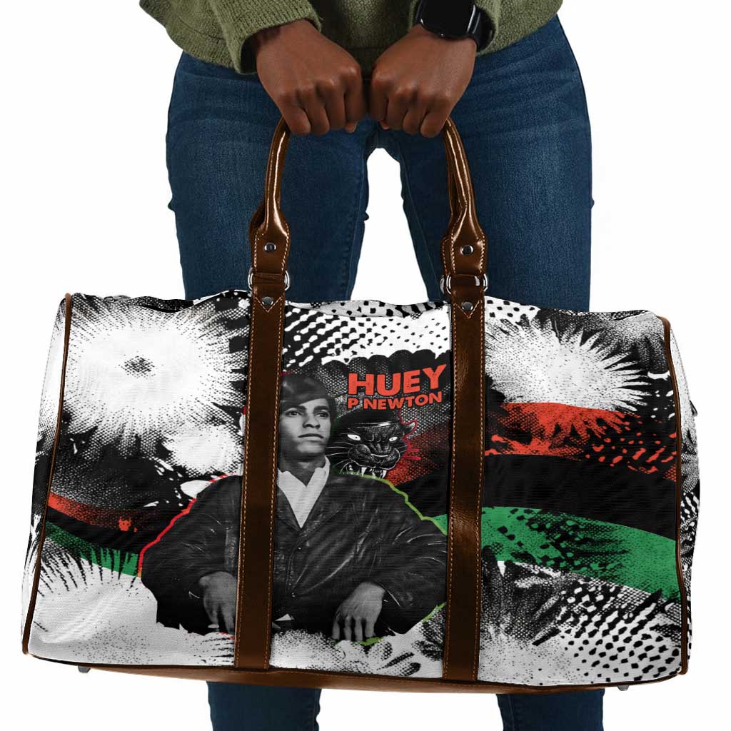 Huey P. Newton Travel Bag Revolutionary Portrait - Panther Graphic Surrender to the Revolution Quote - Wonder Print Shop