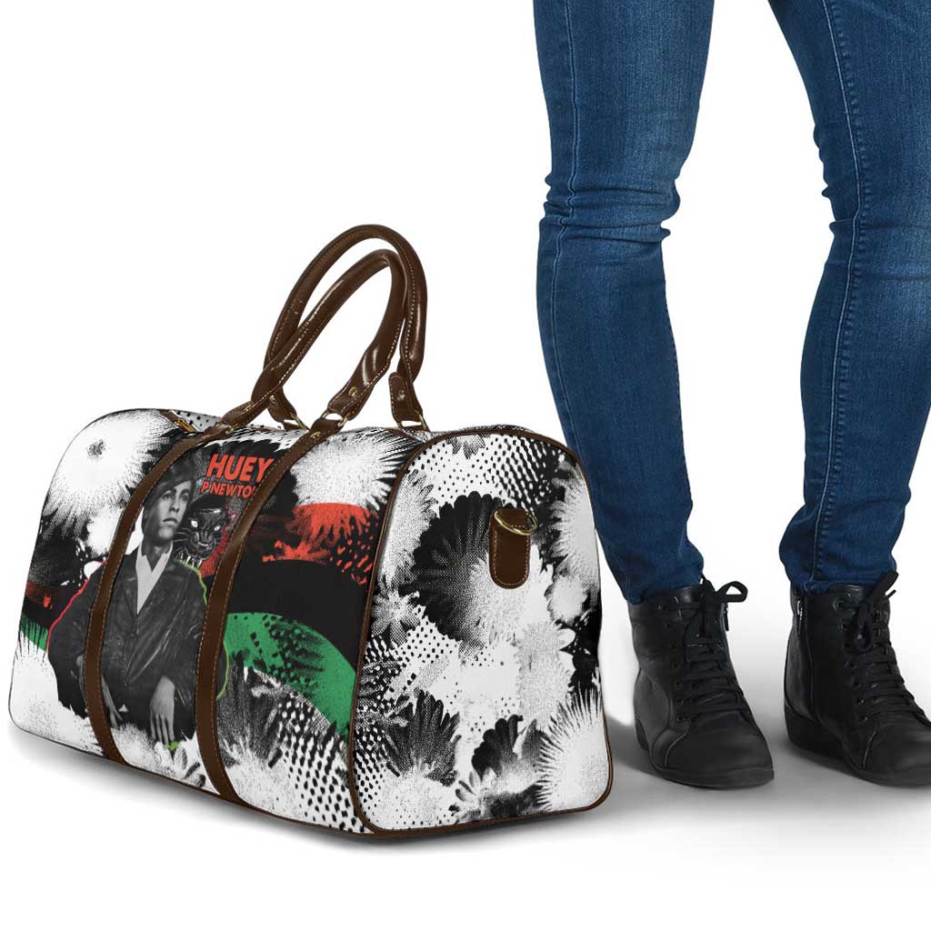 Huey P. Newton Travel Bag Revolutionary Portrait - Panther Graphic Surrender to the Revolution Quote - Wonder Print Shop