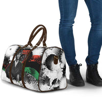 Huey P. Newton Travel Bag Revolutionary Portrait - Panther Graphic Surrender to the Revolution Quote - Wonder Print Shop