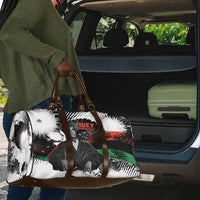 Huey P. Newton Travel Bag Revolutionary Portrait - Panther Graphic Surrender to the Revolution Quote - Wonder Print Shop