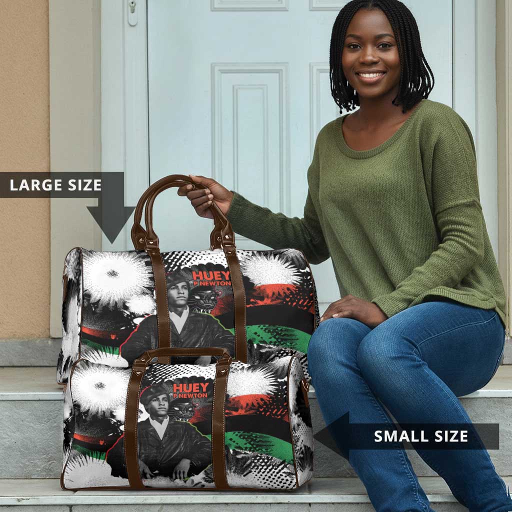 Huey P. Newton Travel Bag Revolutionary Portrait - Panther Graphic Surrender to the Revolution Quote - Wonder Print Shop