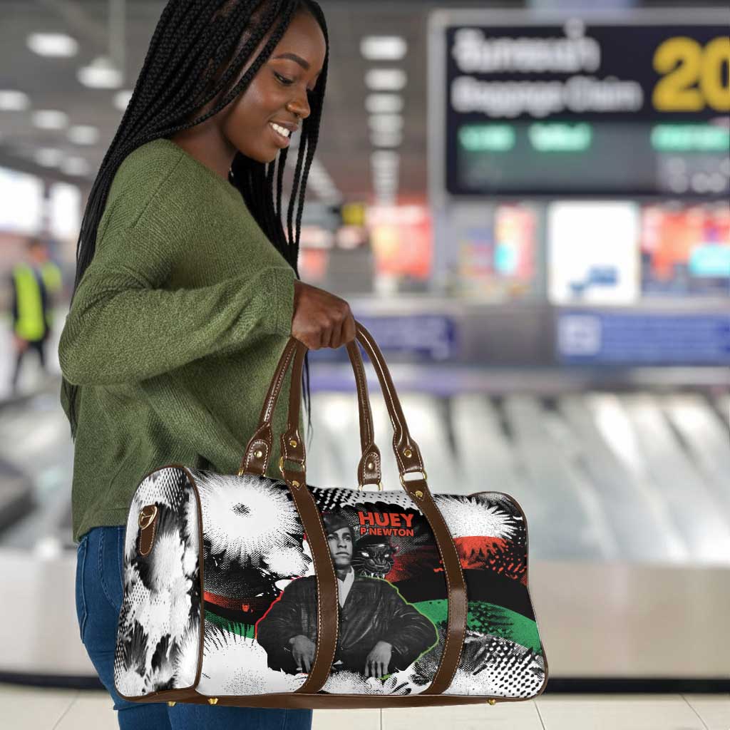 Huey P. Newton Travel Bag Revolutionary Portrait - Panther Graphic Surrender to the Revolution Quote - Wonder Print Shop