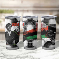 Huey P. Newton Tumbler Cup Revolutionary Portrait - Panther Graphic Surrender to the Revolution Quote - Wonder Print Shop
