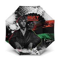Huey P. Newton Umbrella Revolutionary Portrait - Panther Graphic Surrender to the Revolution Quote - Wonder Print Shop