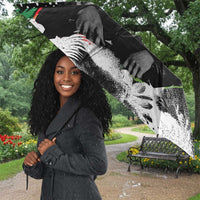 Huey P. Newton Umbrella Revolutionary Portrait - Panther Graphic Surrender to the Revolution Quote - Wonder Print Shop