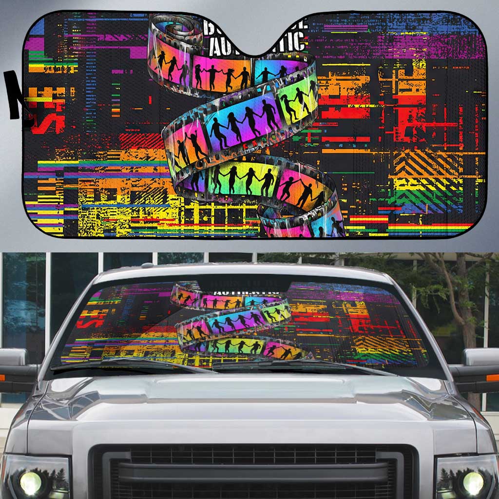 100% Human Auto Sun Shade Born to Be Authentic