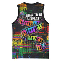 100% Human Basketball Jersey Born to Be Authentic