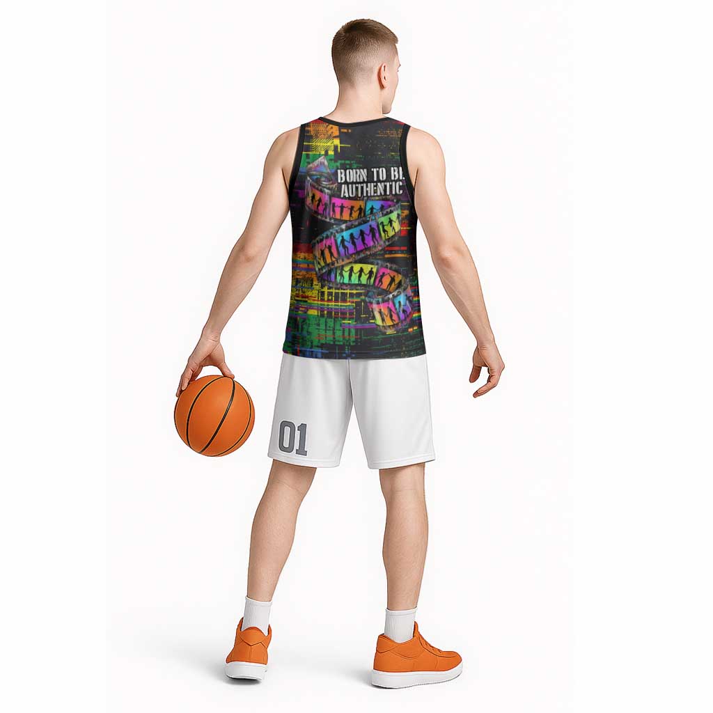 100% Human Basketball Jersey Born to Be Authentic
