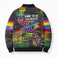 100% Human Bomber Puffer Jacket Born to Be Authentic