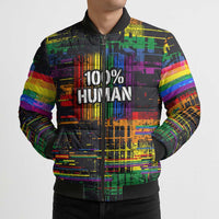 100% Human Bomber Puffer Jacket Born to Be Authentic