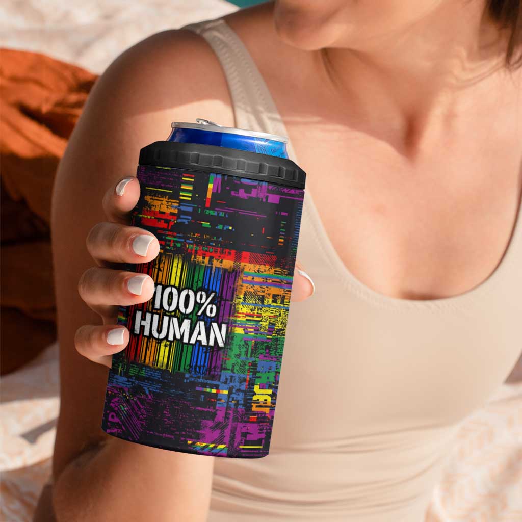 100% Human 4 in 1 Can Cooler Tumbler Born to Be Authentic
