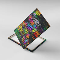 100% Human Canvas Wall Art Born to Be Authentic