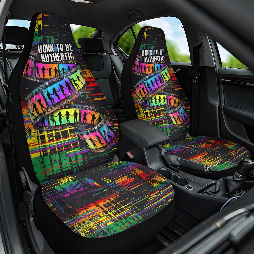 100% Human Car Seat Cover Born to Be Authentic