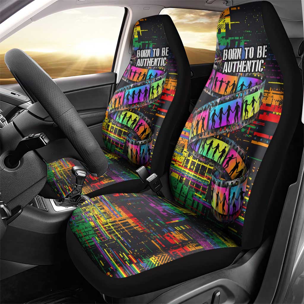 100% Human Car Seat Cover Born to Be Authentic