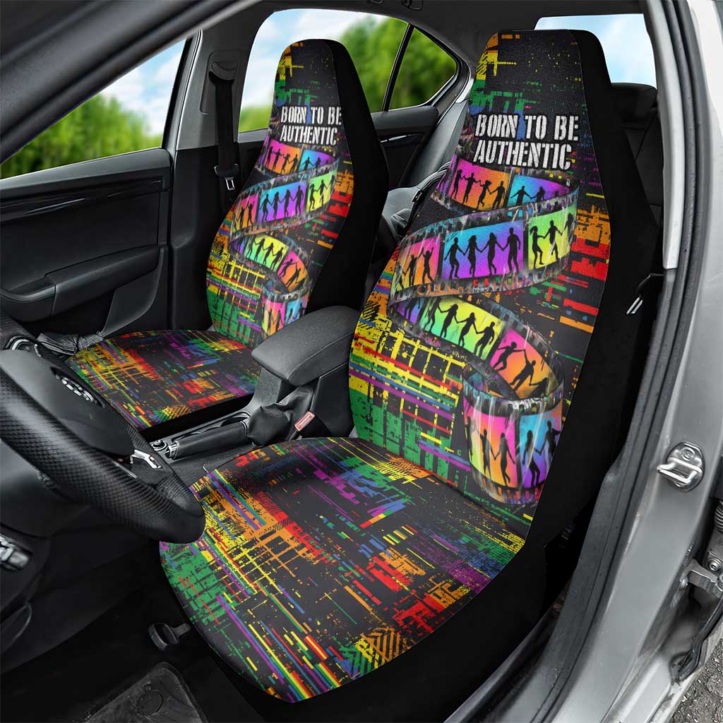100% Human Car Seat Cover Born to Be Authentic