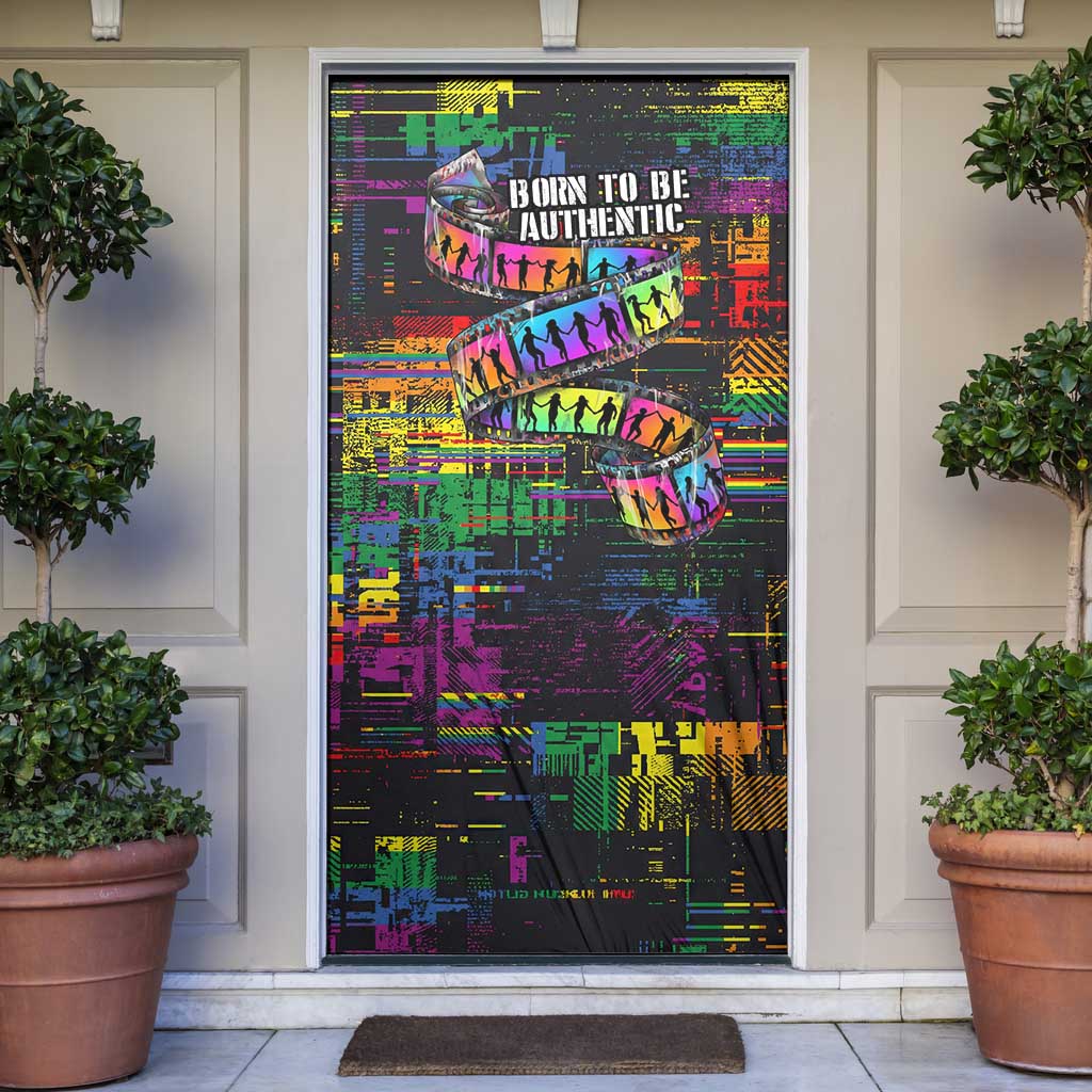 100% Human Door Cover Born to Be Authentic