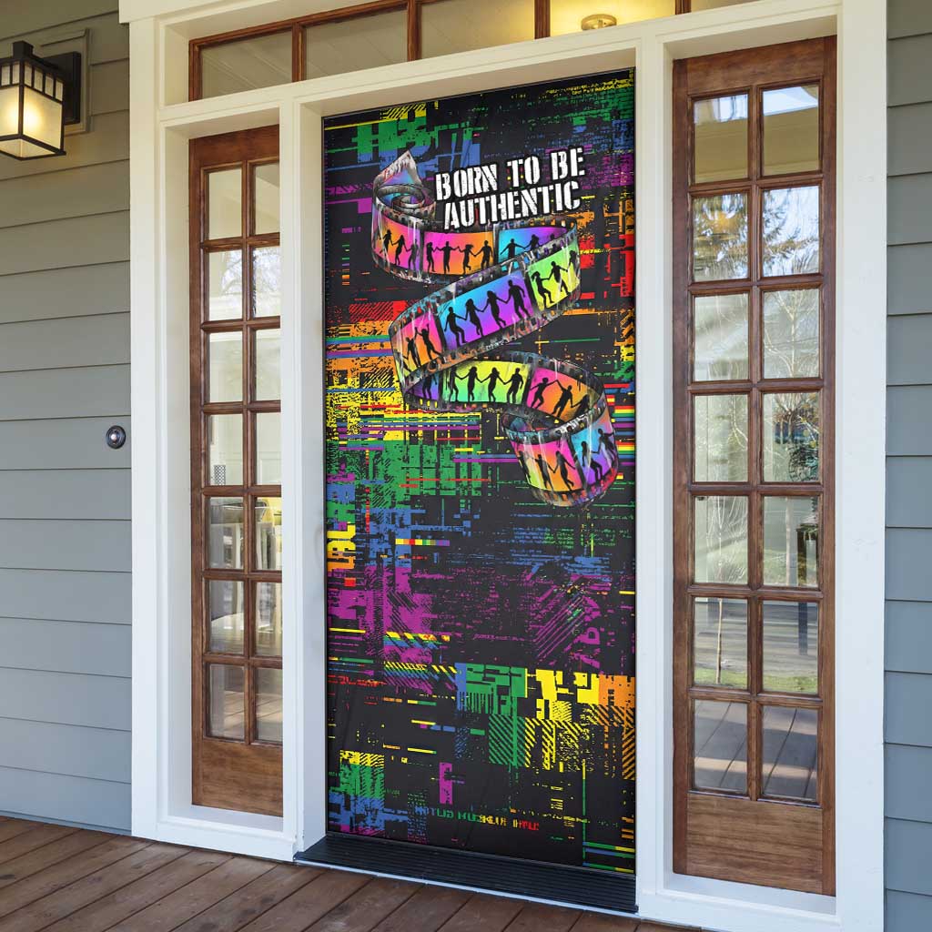 100% Human Door Cover Born to Be Authentic