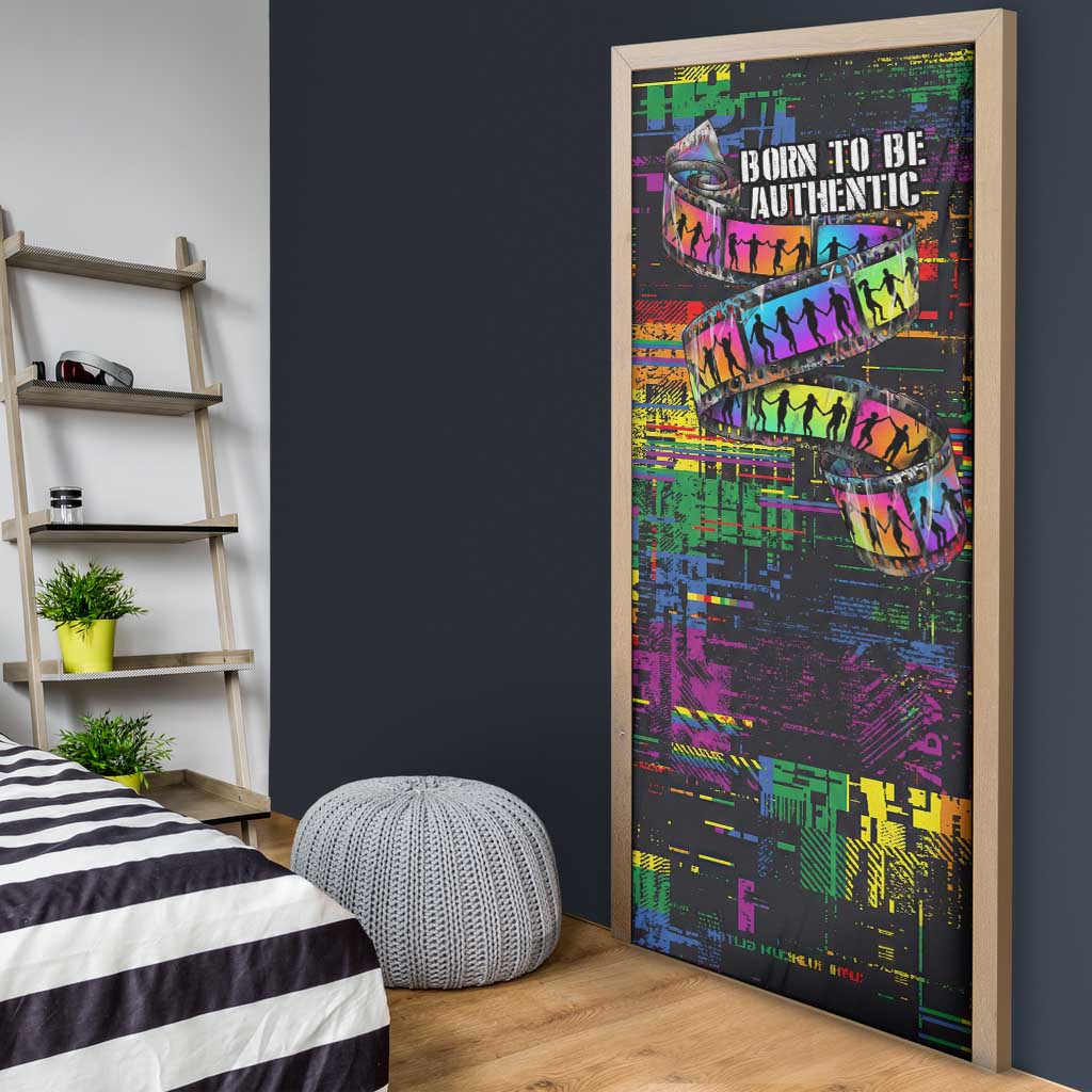100% Human Door Cover Born to Be Authentic