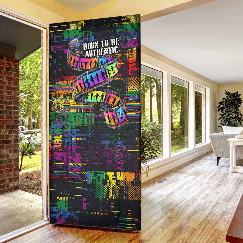 100% Human Door Cover Born to Be Authentic