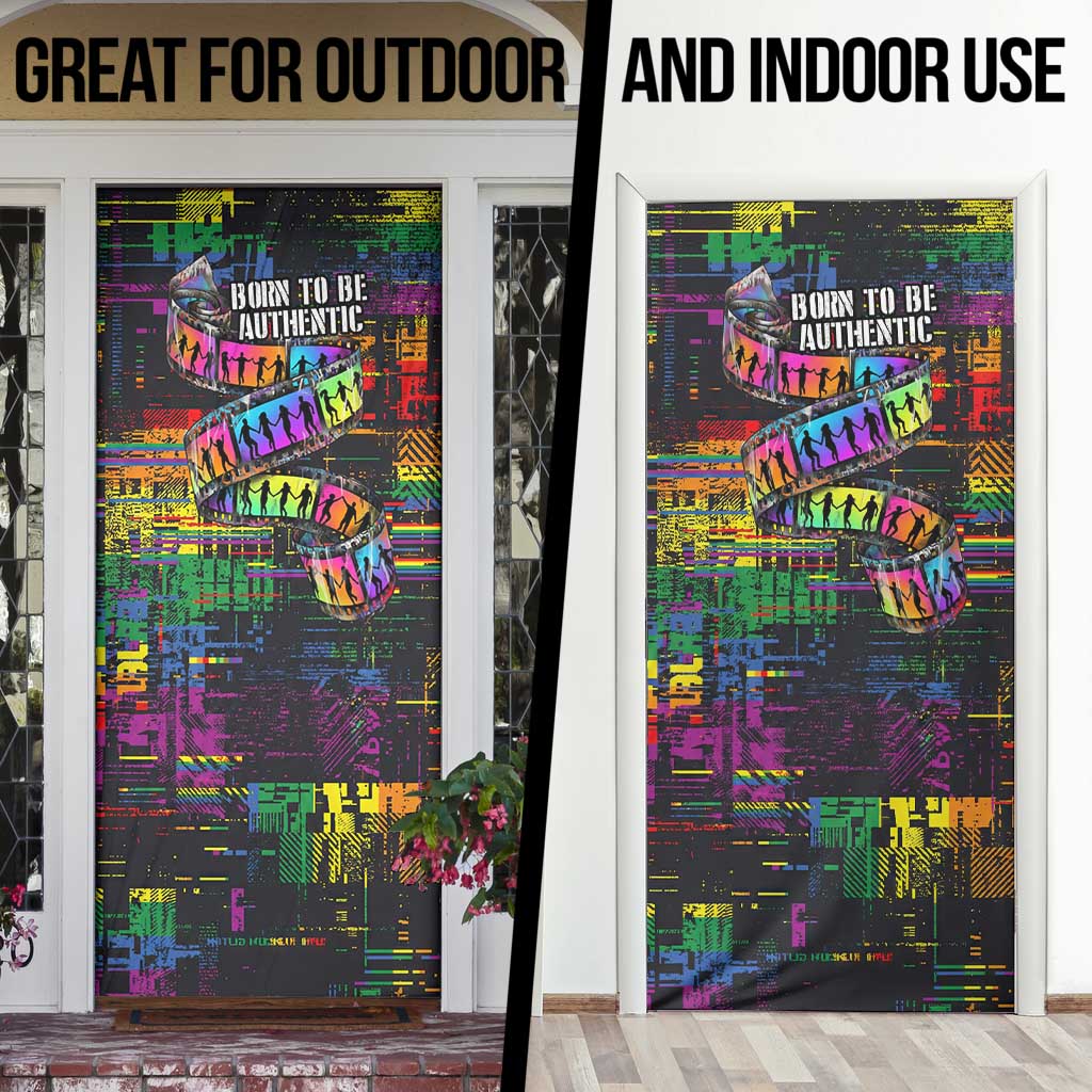 100% Human Door Cover Born to Be Authentic