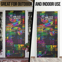 100% Human Door Cover Born to Be Authentic