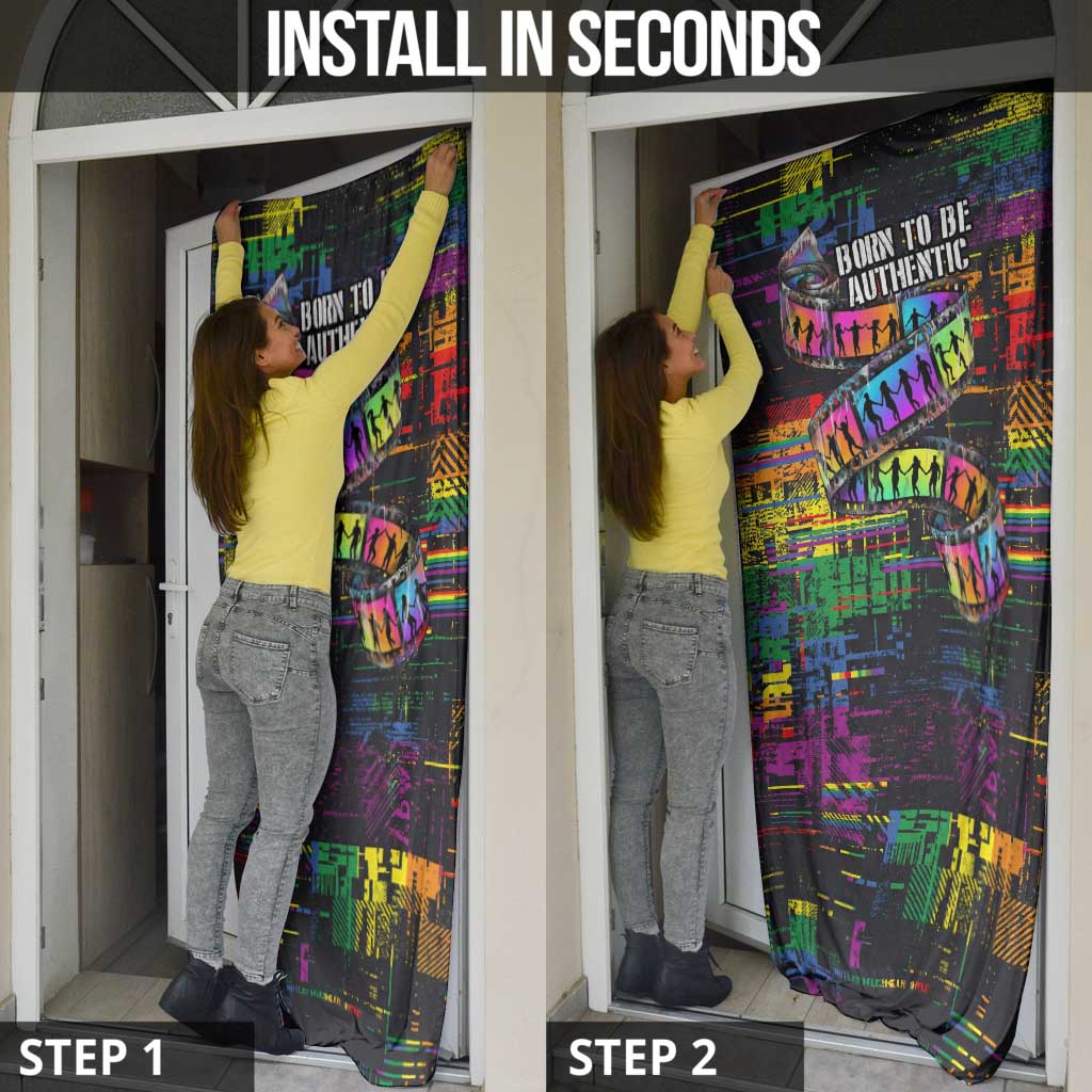 100% Human Door Cover Born to Be Authentic