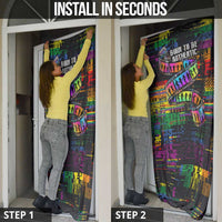 100% Human Door Cover Born to Be Authentic