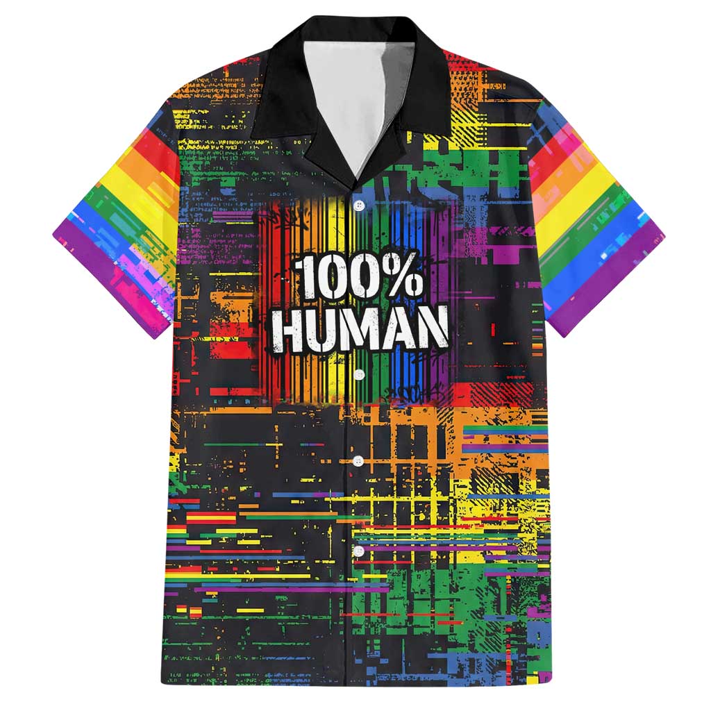 100% Human Hawaiian Shirt Born to Be Authentic