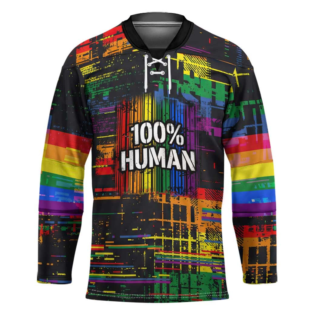 100% Human Hockey Jersey Born to Be Authentic