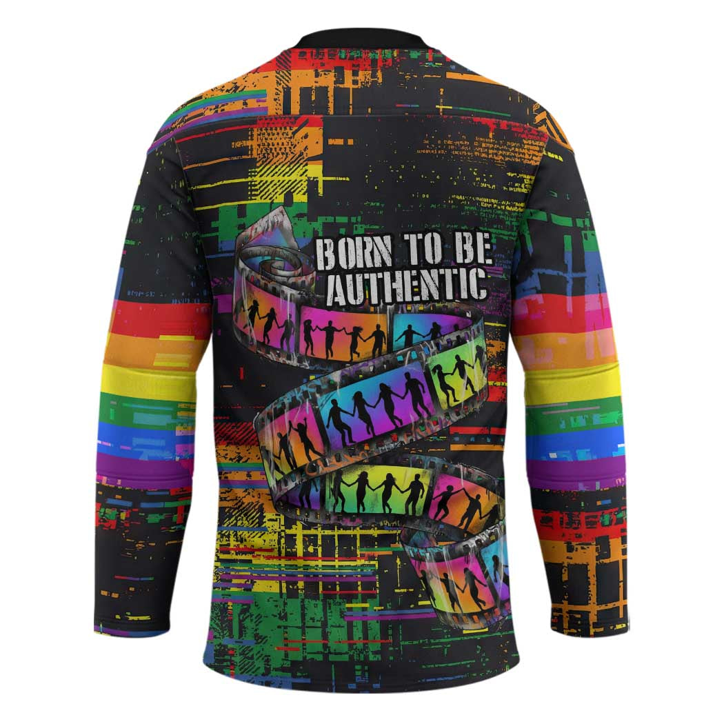 100% Human Hockey Jersey Born to Be Authentic