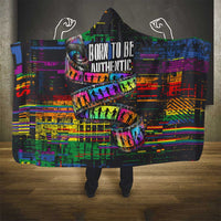 100% Human Hooded Blanket Born to Be Authentic