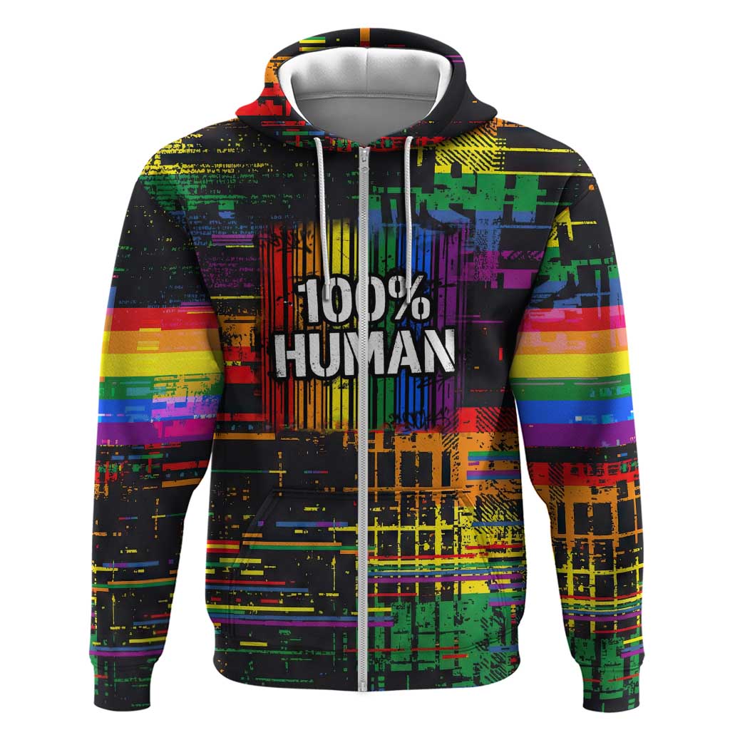100% Human Hoodie Born to Be Authentic