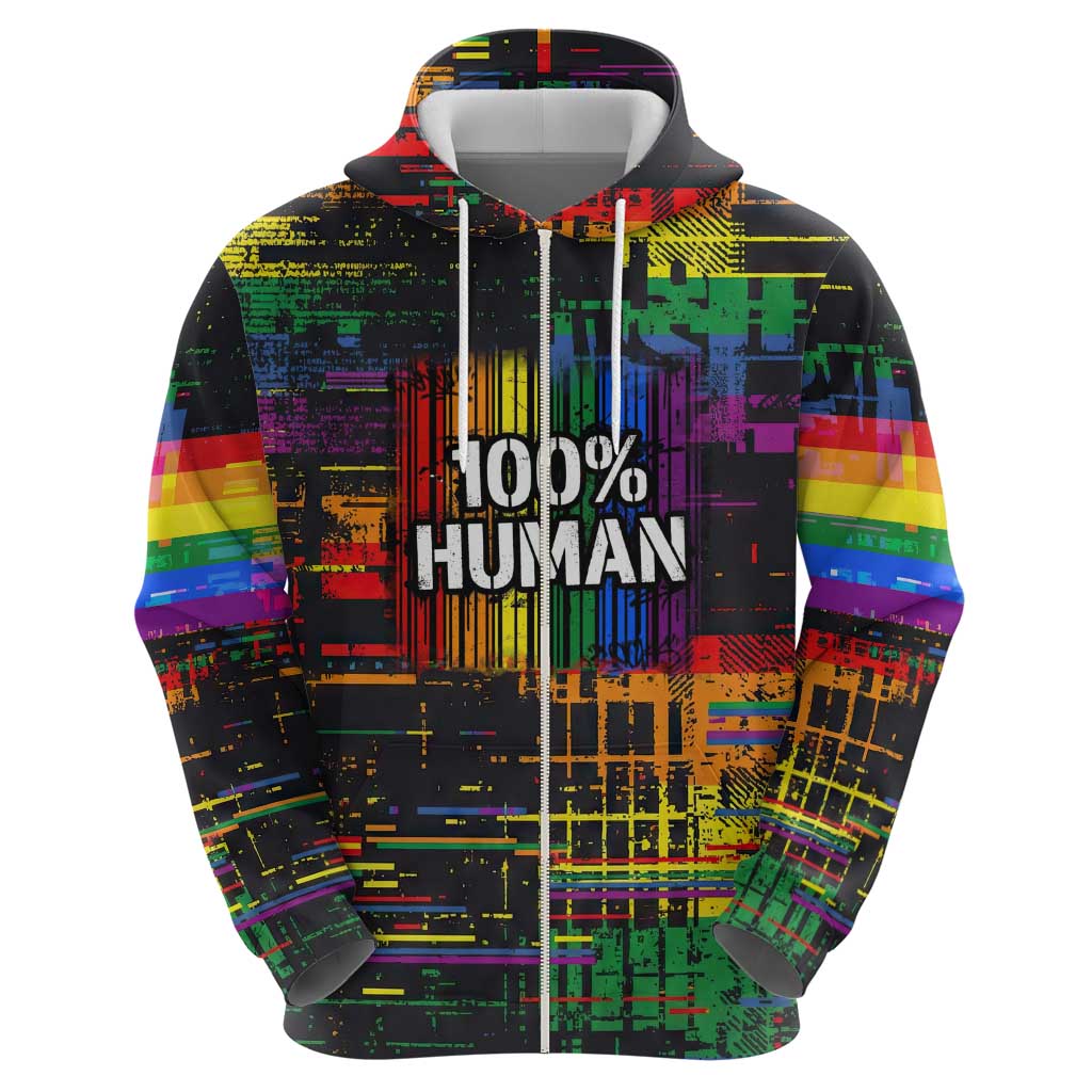 100% Human Hoodie Born to Be Authentic