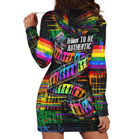 100% Human Hoodie Dress Born to Be Authentic