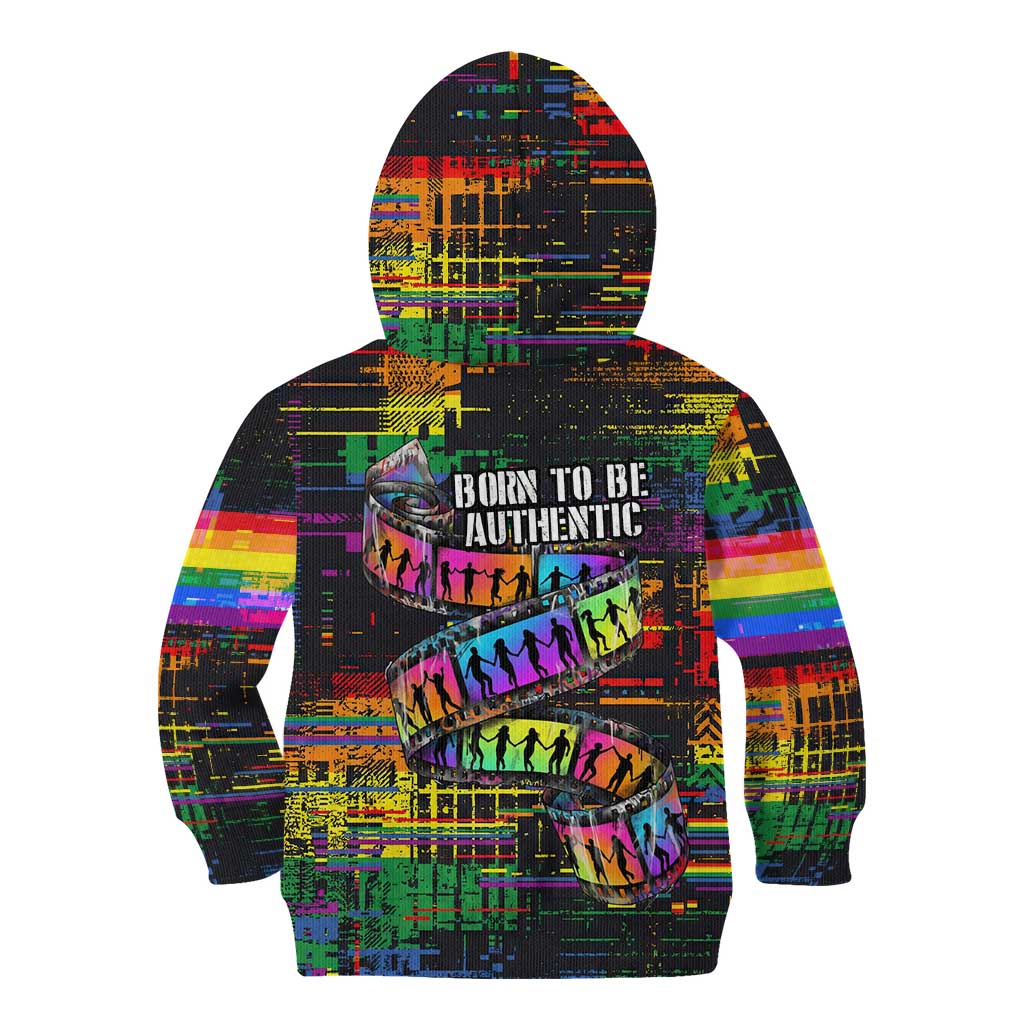 100% Human Kid Hoodie Born to Be Authentic
