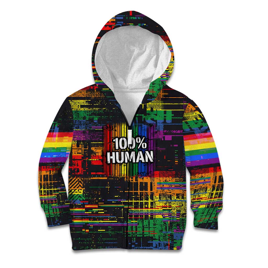 100% Human Kid Hoodie Born to Be Authentic