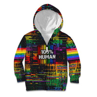 100% Human Kid Hoodie Born to Be Authentic