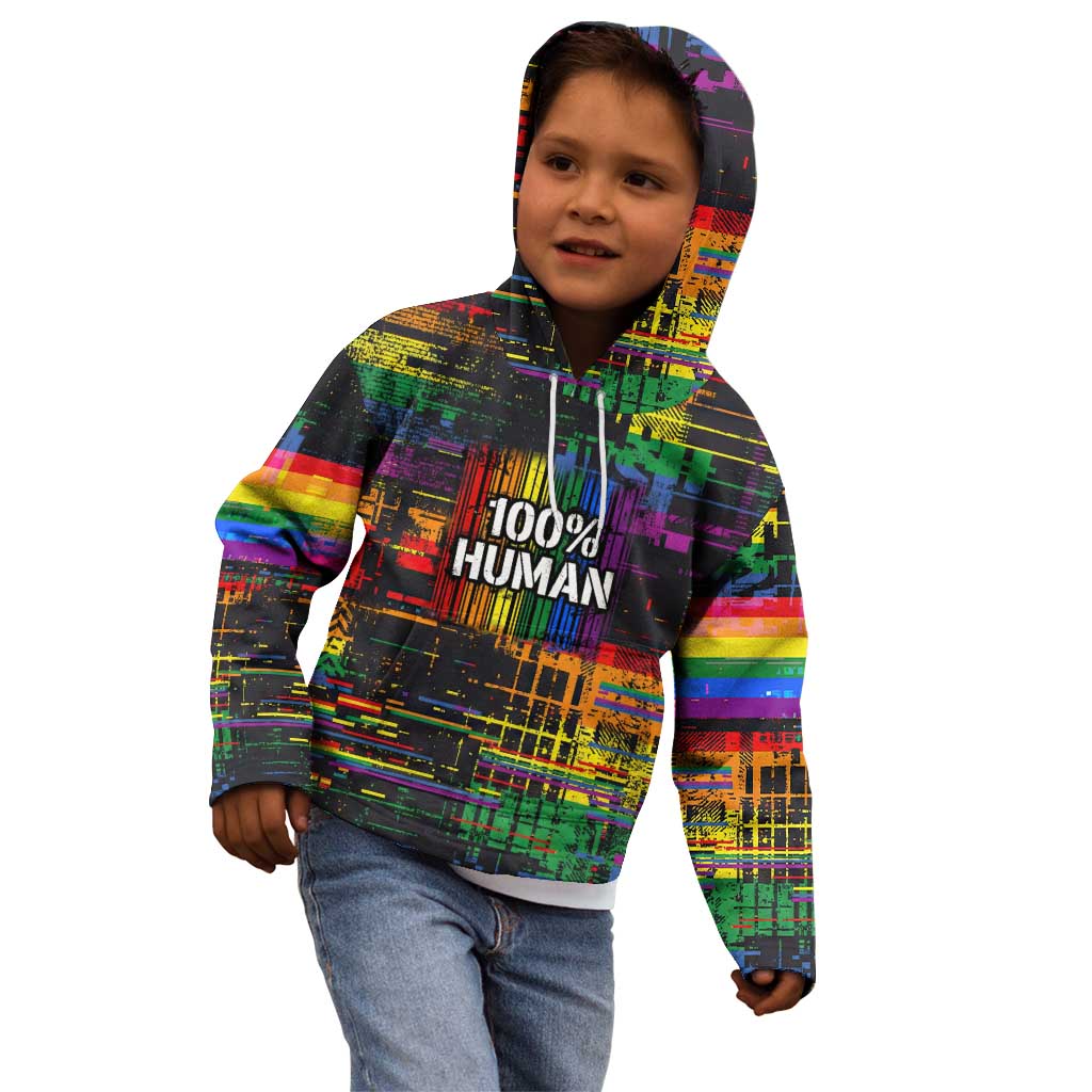 100% Human Kid Hoodie Born to Be Authentic