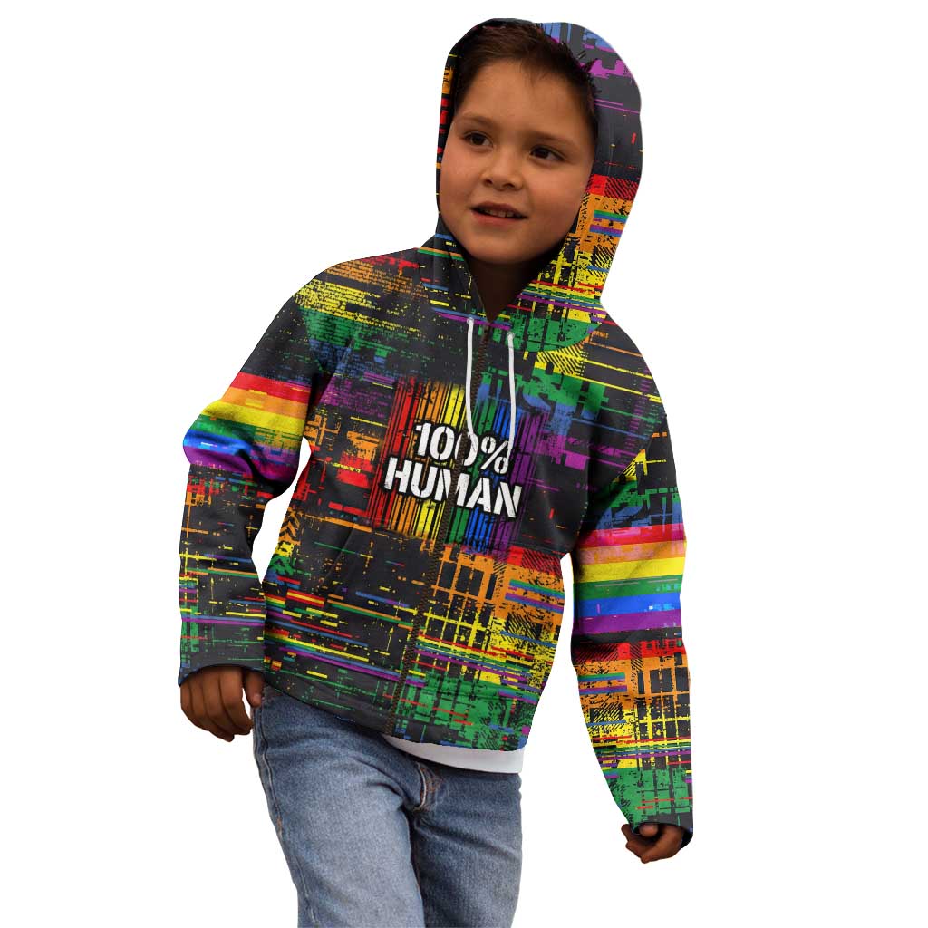 100% Human Kid Hoodie Born to Be Authentic