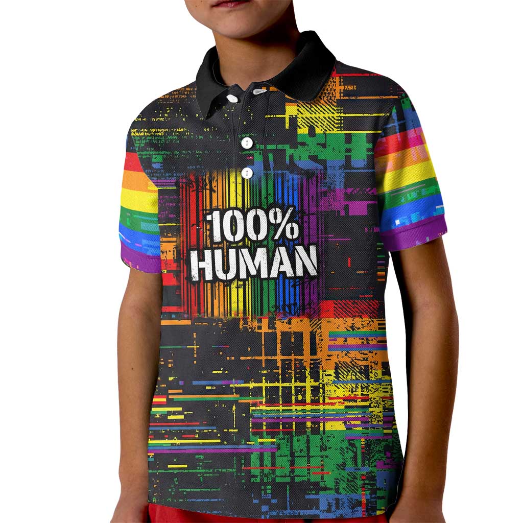 100% Human Kid Polo Shirt Born to Be Authentic