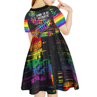 100% Human Kid Short Sleeve Dress Born to Be Authentic